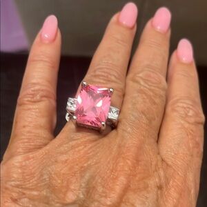 Elegant Pink Gemstone Ring